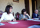 Il Sindaco Luana Angeloni e l'Assessore alla Cultura Velia Papa. A dx il dirigente Mattei