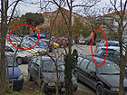 Parcheggiatori abusivi all'area dell'ospedale in strada del Camposanto Vecchio