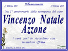 Manifesto funebre per Vincenzo Natale Azzone