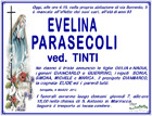 Manifesto funebre per Evelina Parasecoli, ved. Tinti