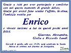 Manifesto funebre di ringraziamento della famiglia di Enrico Landi