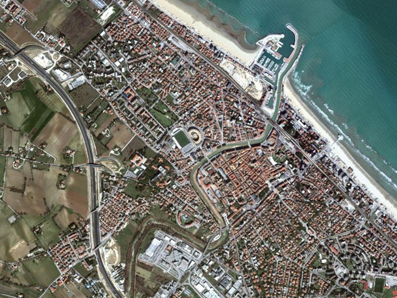 Senigallia vista dal satellite