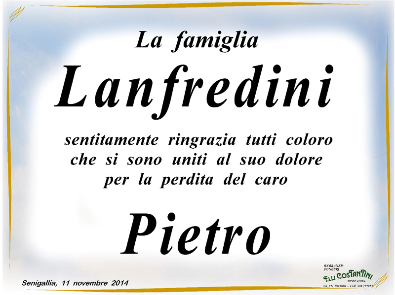 Manifesto della famiglia Lanfredini