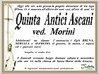 Necrologio Quinta Antici Ascani