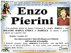 Manifesto funebre per Enzo Pierini