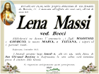 Manifesto funebre per Lena Massi