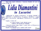 Necrologio Lidia Diamantini in Lucarini