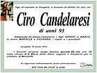 Necrologio Ciro Candelaresi
