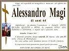 Necrologio Alessandro Magi