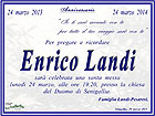 Anniversario scomparsa Enrico Landi