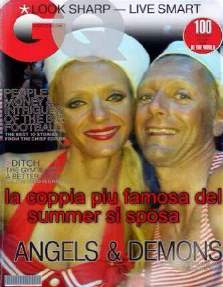 Gabriele Annovi ed Emanuela Sabbatini, matrimonio vintage