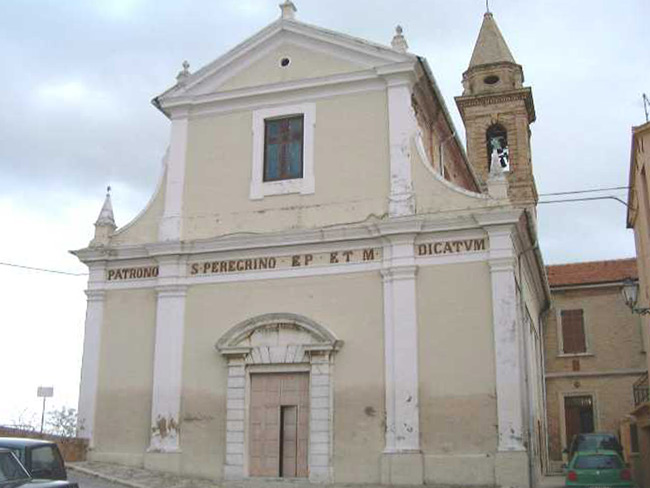 La chiesa parrocchiale di San Pellegrino, a Ripe